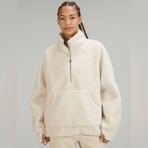 Lululemon Scuba Long Oversized Fleece Funnel-Neck Half-zip